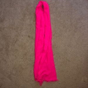 Hot pink scarf